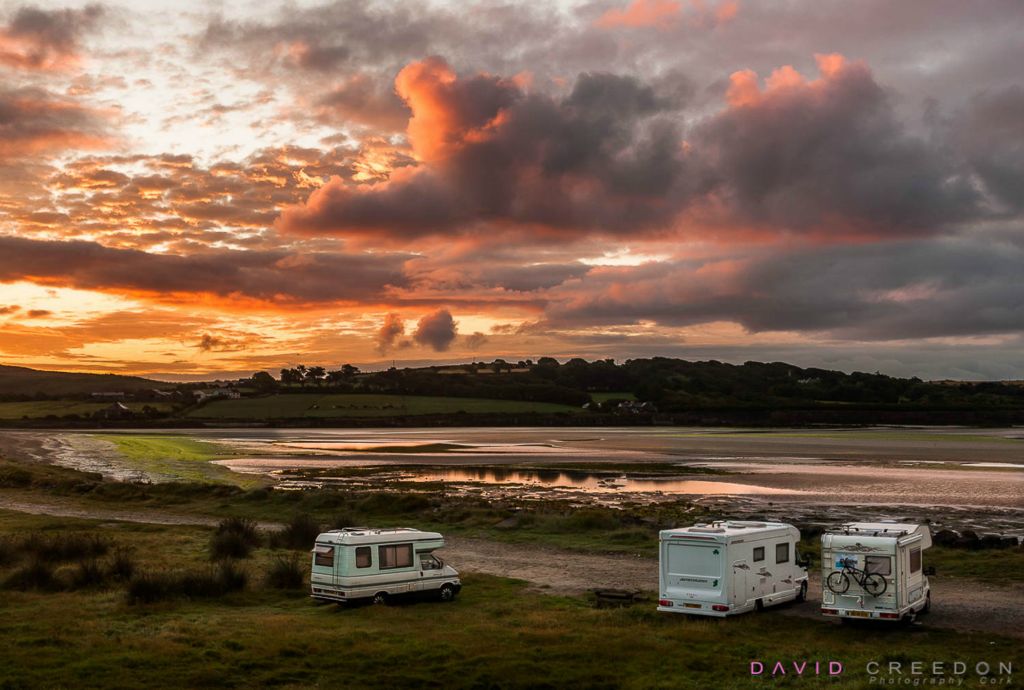 Campervans parked overnight at Harbour View