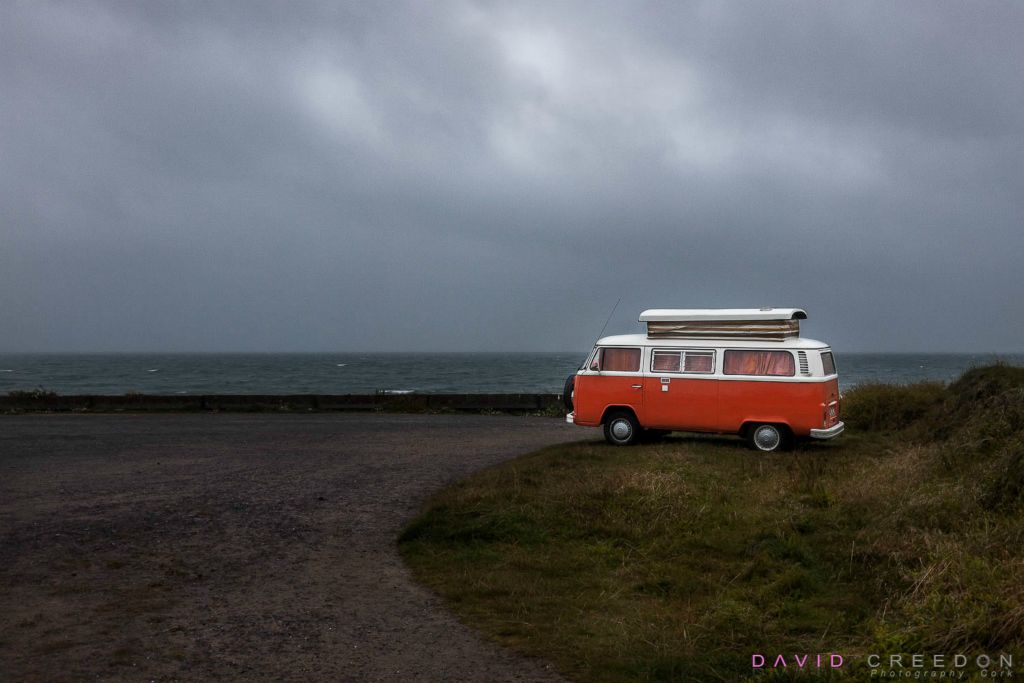 Campervan parked at Garretstown Co. Cork