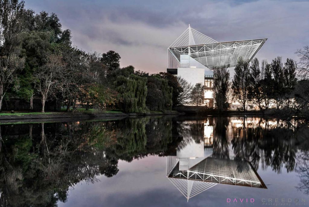 Pairc Ui Chaoimh reflected in the Atlantic Pond