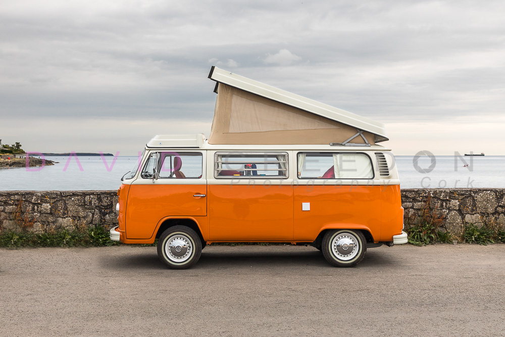 VW Campervan at the Seaside