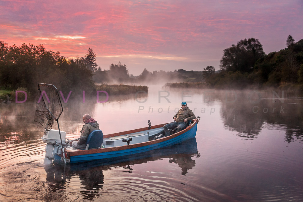 Dawn Fishermen on Lough Allua, Co. Cork