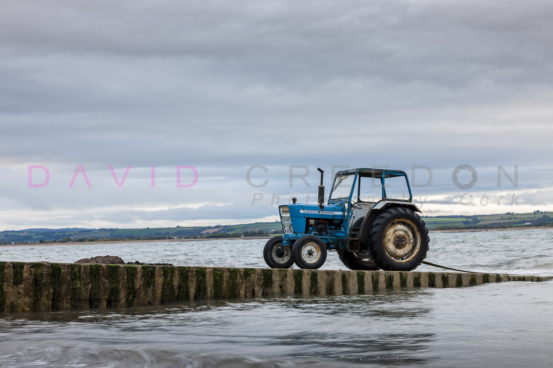 Tractor on Slipway, Knockadoon, Cork Ireland
