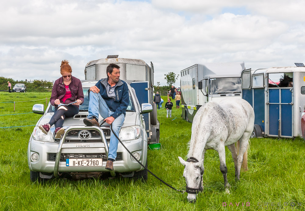 Rachel Meaney and Martin Curran from Tramore with their horse Knocknahorgan Velet at the Midleton Agricultural Show at Coppingerstown Co. Cork, Ireland.
