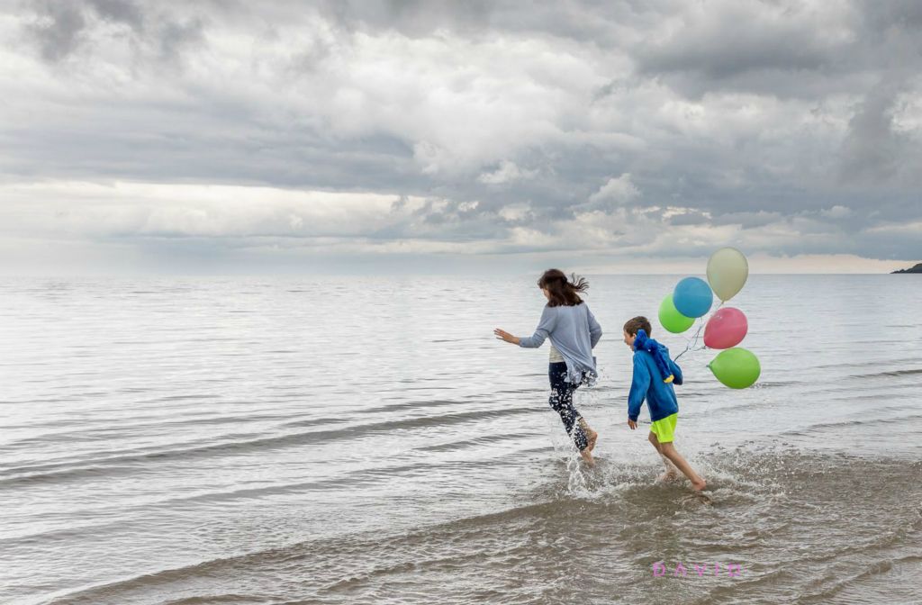 Mother and Son in Redbarn